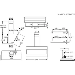 Витяжка похила Electrolux LFV316W [142634] - мініатюра 7