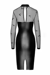 Сукня Noir Handmade F310 Sublime, 3XL, black, міді, мокрий ефект, верх — сітка, довгий рукав - мініатюра 5