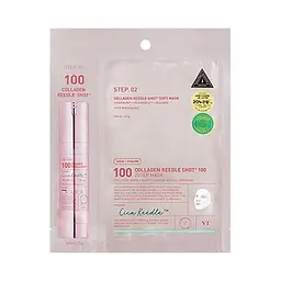 Двоетапна зміцнювальна маска з комплексом Cica Reedle 38 мл VT Cosmetics Collagen Reedle Shot 100hL Soft 2-Step Mask