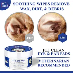 Серветки вологі Pet Clean Eye & Ear Wipes для гігієни очей та вух домашніх тварин 50 шт. - мініатюра 3