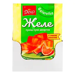 Желе Деко зі смаком апельсина, 80 г (743378) - мініатюра 3