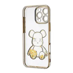Чохол Shining Bear Case Protected Camera iPhone 16 Pro Max Gold - мініатюра 3