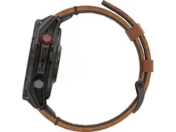 Смарт-годинник Garmin Fenix 8 Pro 47 mm AMOLED Carbon Gray DLC Titanium with Chestnut Leather Band (010-03198-40) - мініатюра 5