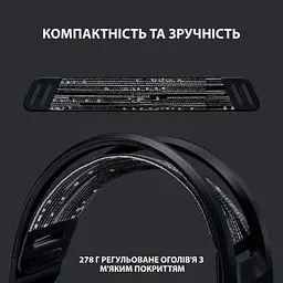 Навушники Logitech G733 Lightspeed Wireless RGB Gaming Headset Black (981-000864) - мініатюра 2