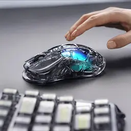 Ігрова Миша GravaStar Mercury M2 - Transparent Black (GRAVASTARM2_XTAL_BLK) - мініатюра 7