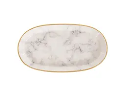 Набір блюд Alba ceramics Marble 3 шт. сірий (769-028) - мініатюра 4