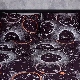 Комплект постільної білизни Moon&Star Бязь Gold Люкс Cosmic Vibes King Size 220x240 наволочки 4х50х70 - мініатюра 4