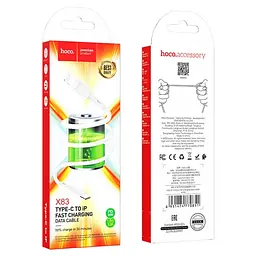 Кабель Hoco X83 Pisces Cable Type-C to Lightning 2A 1m White - мініатюра 2