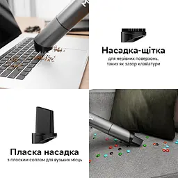 Портативний акумуляторний пилосос Xiaomi MIUI XT01B Vacuum Cleaner 40W 2000mAh бездротовий Light Grey - мініатюра 4