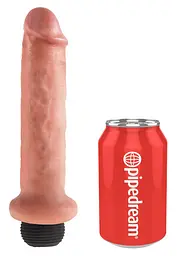 Фалоімітатор King Cock Squirting Cock 21.6 см тілесний - мініатюра 2