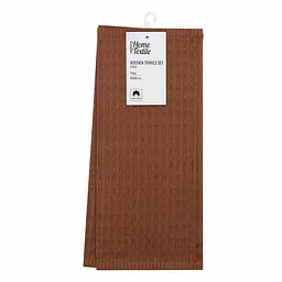 Набір рушників для кухні Ardesto Pique, 40x60см, 2шт, 100% бавовна, коричневий (ART4060BB)