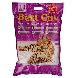 Силікагелевий наповнювач для котячого туалету Best Cat Purple Lawanda, 10 л (SGL010)