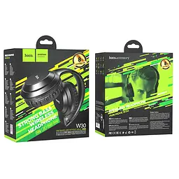 Навушники Bluetooth Hoco W30 Fun move BT headphones Black - мініатюра 3