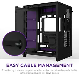 Корпус NZXT H9 Flow Tempered Glass без БЖ Black (CM-H92FB-01) - мініатюра 5
