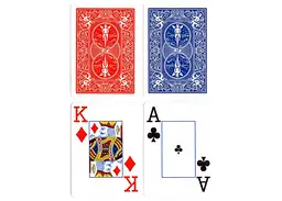 Карти гральні United States Playing Card Company Bicycle Jumbo Index (red blue) (00088) - мініатюра 3