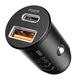 Автомобільний зарядний пристрій Proove Tiny Power Pro 65W (USB + Type-C) black (ACTP65110001)