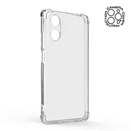 Прозрачный чехол для Motorola G04/G04s/E14 с защитой камеры и усиленными бортами, тонкий, силиконовый, бесцветный, ударопрочный, противоударный бампер с закрытой камерой, ArmorStandart (ARM73908) - мініатюра 2