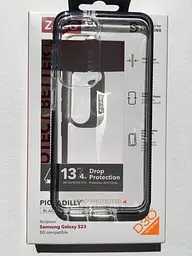 Протиударний прозорий чохол для Samsung Galaxy S23 (S911) GEAR4 Santa Cruz Black - мініатюра 2