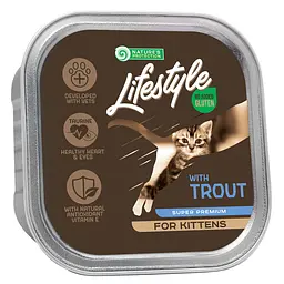 Вологий корм для кошенят з фореллю Nature's Protection Lifestyle Kitten with Trout, 85 г