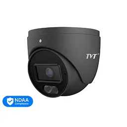 IP-відеокамера 6Mp TVT TD-9564S4-C (D/PE/AW2) Black f=2.8mm, ІЧ+LED-підсвічування, з мікрофоном (77-00405)