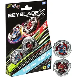 Набор игрушечный Hasbro Beyblade X Dual Pack Set из двух волчков (F9586)