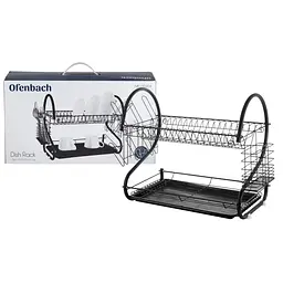 Сушка для посуду Ofenbach NB-100404 чорна - мініатюра 2