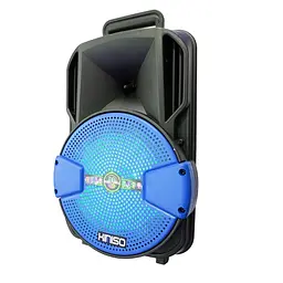 Hi-Fi радіо колонка Kimiso KS-M FM Сия колонка з підсвічуванням і мікрофоном, музична колонка блютузи (ST) - мініатюра 2