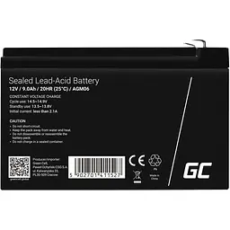 Акумуляторна батарея для ДБЖ Green Cell 12 V / 9 А*ч (85076000) - мініатюра 2