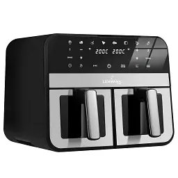 Аэрофритюрница двухкамерная Lehman Taste 9л WiFi - мініатюра 2