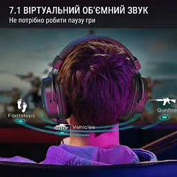 Ігрові навушники Fifine H9 7.1 White [114364] - мініатюра 5