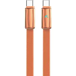Кабель ColorWay USB Type-C - USB Type-C (M/M), ultra-thin, 5А, 1 м, Orange (CW-CBPDCC100-OR)