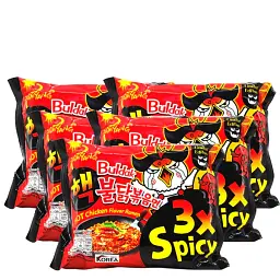 Локшина швидкого приготування Samyang Buldak 3x Spicy Hot Chicken Flavor Ramen 140г - мініатюра 6