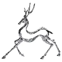 Декоративна фігурка Yiwu Reindeer 30х8х29 см металева статуетка колекційна для дому декор на камін HP-7-9 - мініатюра 3