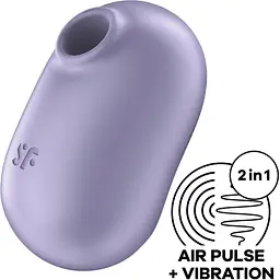 Вакуумний стимулятор із вібрацією Satisfyer Pro To Go 2 Violet - мініатюра 2