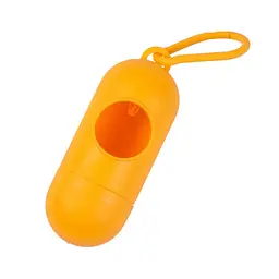 Диспенсер для пакетів Plastic Dog Poop Bag Dispenser помаранчевий 10 х 4 см
