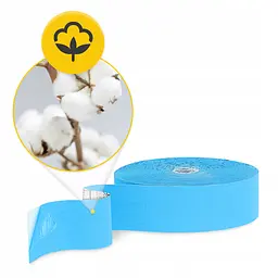 Стрічка кінезіологічна (кінезіо тейп) 4FIZJO 5 см x 31 м Sky Blue (P-5905973405546) - мініатюра 2