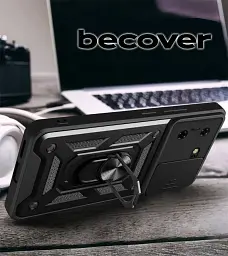 Панель BeCover Military для Tecno POVA 5 (LH7n) Black (710004) - мініатюра 3