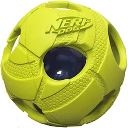 Іграшка-м'яч для собак середніх і великих порід Nerf Dog Rubber Bash Ball з LED підсвіткою - мініатюра 3