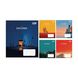 Зошит Yes The explorer А5 48 аркушів клітинка (769051), в асортименті