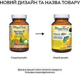 Вітаміни та мінерали MegaFood Men's 40+ One Daily, 30 таблеток - мініатюра 5