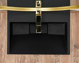 Умивальник Rea Goya 37x50 black mat (REA-U8778), Матова - мініатюра 5