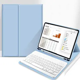 Чохол до планшета BeCover with keyboard Apple iPad Pro 13" M4 2024 Light Blue (713005) - мініатюра 4