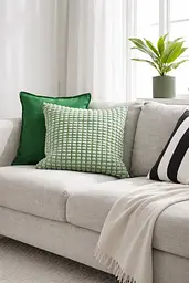 Наволочка ІКЕА 50х50 см Світло -зелений - мініатюра 2