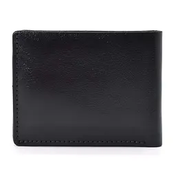 Чоловіче шкіряне портмоне чорне глянсове GRANDE PELLE 10х10х2 см acs0032089 - мініатюра 4