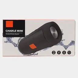 Музична портативна вluetooth колонка Charge Mini J006 Бумбокс 1500 мАг 3Вт підтримка microSD Чорний - мініатюра 7