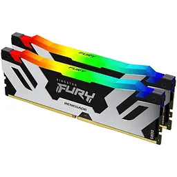 Модуль пам'яті Kingston Fury DDR5 32GB (2x16) 6400MHz Renegade White RGB XMP (KF564C32RWAK2-32)