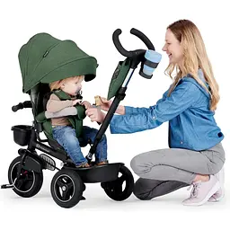 Трехколесный велосипед Kinderkraft Spinstep Pastel Green зелений (KRSPST00GRE0000) - мініатюра 21