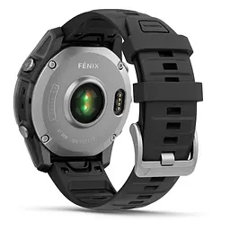 Смарт-годинник Garmin Fenix E Чорний/Срібний з силіконовим ремінцем 47мм QuickFit 22 мм - мініатюра 3