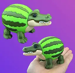 3D Glorbo Fruttodrillo (Глорбо Фруттодріло), 12 см, рухливий - мініатюра 2