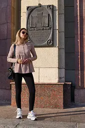 Лонгслів для вагітних і годуючих гольф для майбутніх мам Tallinn XL (48) Lullababe бежевий - мініатюра 4